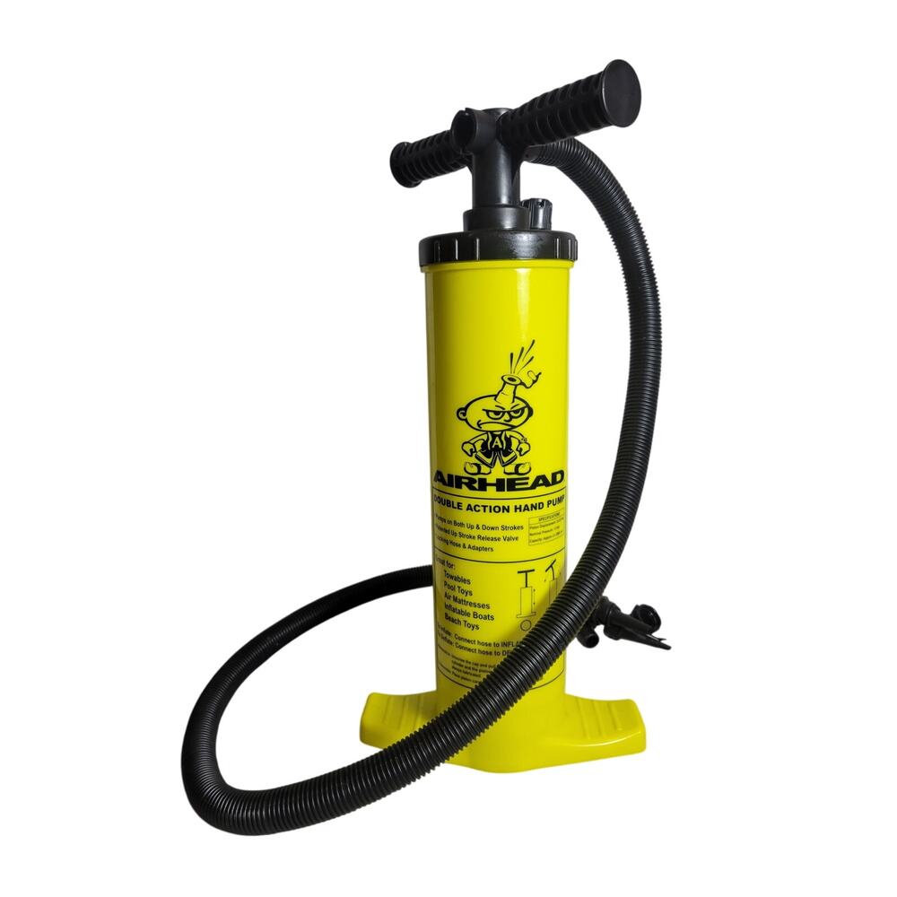 AIRHEAD Double Action Hand Pump for Towables,Pool Toys,Inflatables,Beach,Boat